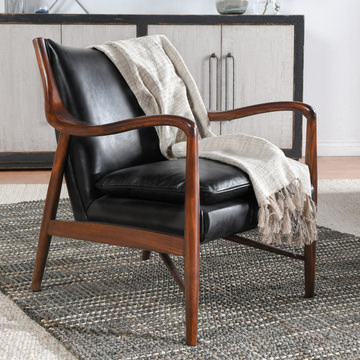 Kiannah Leather Club Chair