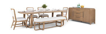 image Canyon Table With 4 Chairs And Bench
