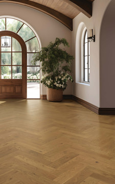 Karastan Gault Estate Herringbone - Woven Wicker Oak