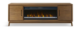 Burrell 80″ Midcentury Fireplace console thumbnail 1