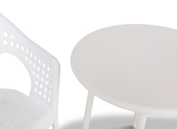 Heron 6 Patio Set - White