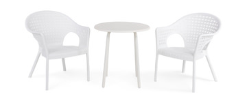 Heron 6 Patio Set - White