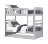 Atlantis Twin/Twin Bunk With Ladder - Gray thumbnail 1