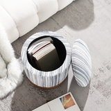 Swivel Storage Ottoman thumbnail 4
