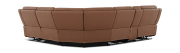 Jackie 6 Piece Leather Power Reclining Sectional
