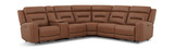 Jackie 6 Piece Leather Power Reclining Sectional thumbnail 1