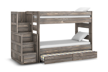 Bunkhouse B2 Twin/Twin Bunk Bed - Driftwood