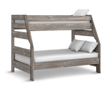 image Bunkhouse B2 Twin/Full Bunk Bed - Driftwood