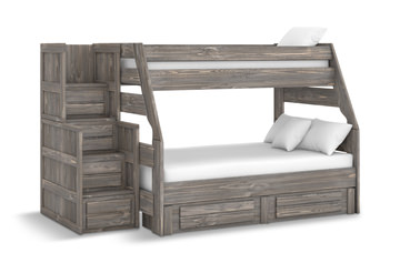 Bunkhouse B2 Twin/Full Bunk Bed - Driftwood
