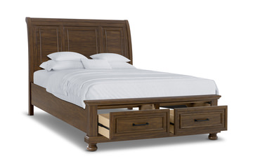 Bedford King Storage Bed - Brown