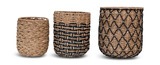 Wicker Baskets Set Of 3 thumbnail 1