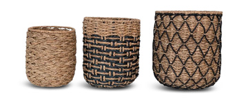 Wicker Baskets Set Of 3