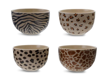 image Animal Print Bowl Assorted