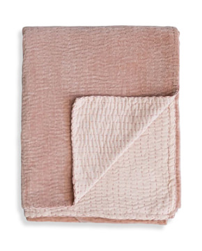 image Kantha Stitch Blush Throw