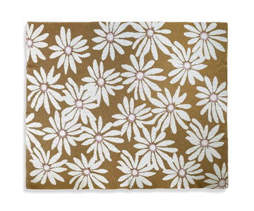 image Embroidery Flowers Knit Throw