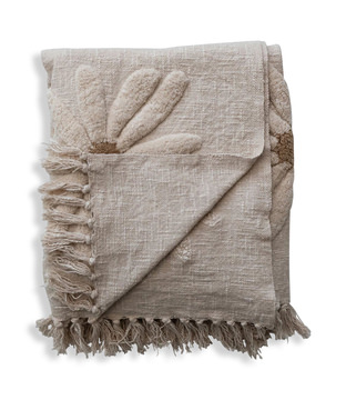 image Tufted Flowers Throw