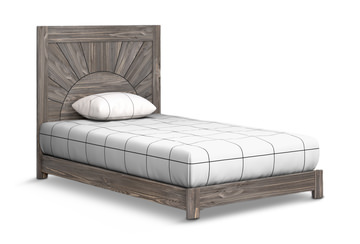 image Bunkhouse B2 Twin Low Profile Bed - Driftwood