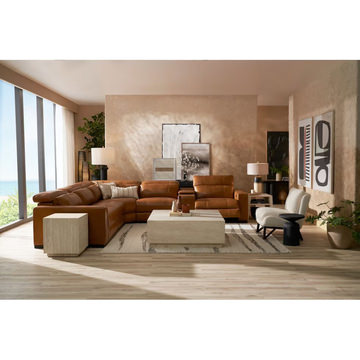 Brandi 6 Piece Leather Power Modular Sectional