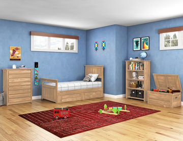 Bunkhouse B2 Twin Panel Bed - Buckskin