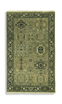 Silk Road Pewter Washable Area Rug - 3′0″ X 5′0″