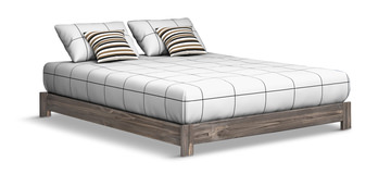 Bunkhouse B2 Full Platform Bed - Driftwood