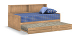Roomsaver Twin Bed With Trundle And Mattress - Buckskin thumbnail 3