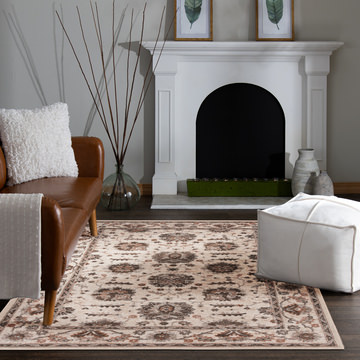Heirloom Brigitta Cinnabar/Blush Area Rug - 7′10″ X 9′10″
