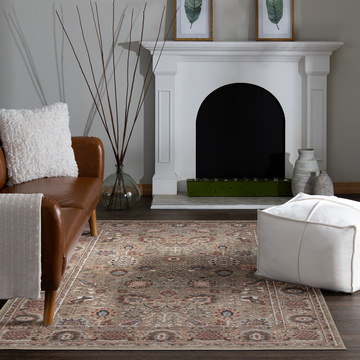 Heirloom Cruz Chetwode/Navajo White Area Rug - 9′10″ X 12′10″