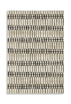 Raylan Ivory/Black Area Rug - 8′0″ X 11′0″
