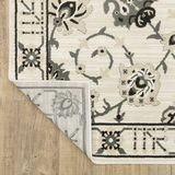 Raylan Ivory/Grey Area Rug - 5′0″ X 8′0″ thumbnail 4