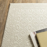 Raylan Ivory/Ivory Area Rug - 5′0″ X 8′0″ thumbnail 4
