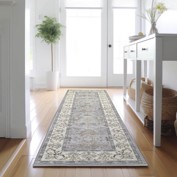 Hatay Gray Area Rug - 2′3″ X 7′6″