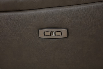 Atlas Leather Power Reclining Sofa - Charcoal