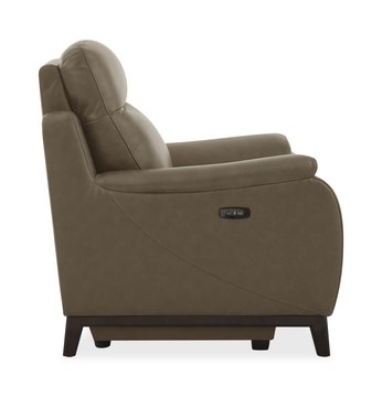 Atlas Leather Power Recliner - Sand