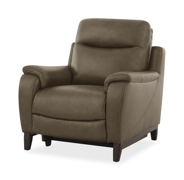 Atlas Leather Power Recliner - Sand