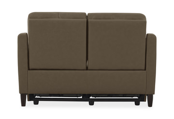 Atlas Leather Power Reclining Loveseat - Sand