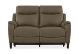 Atlas Leather Power Reclining Loveseat - Sand thumbnail 1