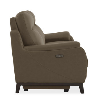 Atlas Leather Power Reclining Sofa - Sand