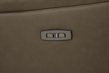 Atlas Leather Power Reclining Sofa - Sand