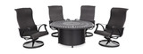 San Tropez Woven 5 Piece Fire Table thumbnail 1