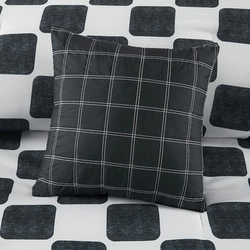 Miley Checkered Full/Queen Bedding Set