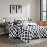 Miley Checkered Full/Queen Bedding Set thumbnail 2