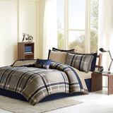 Robbie Plaid Queen Bedding Set thumbnail 2