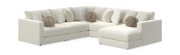 image Bentley 5 Piece Sectional with Right Chaise