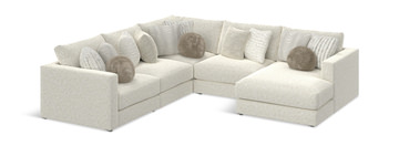 Bentley 5 Piece Sectional with Right Chaise