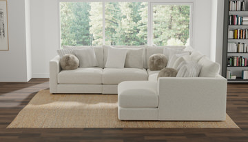 Bentley 5 Piece Sectional with Right Chaise