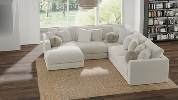 Bentley 5 Piece Sectional with Left Chaise