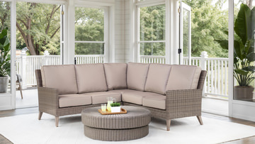 Pinehurst 3 Piece Woven Outdoor Sectional