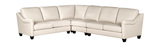Harrison 4 Piece Leather Sectional thumbnail 1