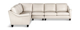 Harrison 4 Piece Leather Sectional thumbnail 2